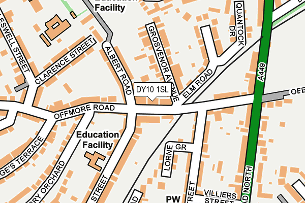 DY10 1SL map - OS OpenMap – Local (Ordnance Survey)