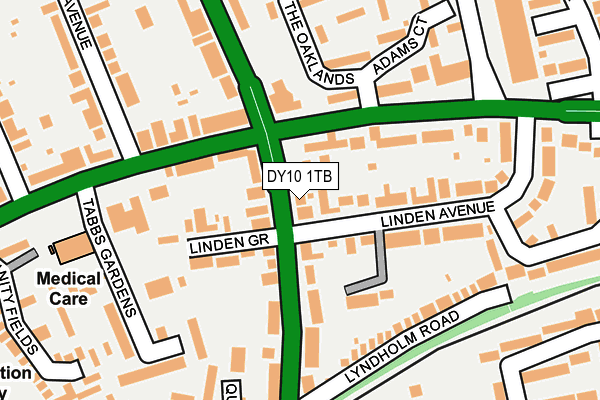 DY10 1TB map - OS OpenMap – Local (Ordnance Survey)