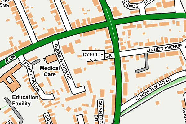 DY10 1TF map - OS OpenMap – Local (Ordnance Survey)