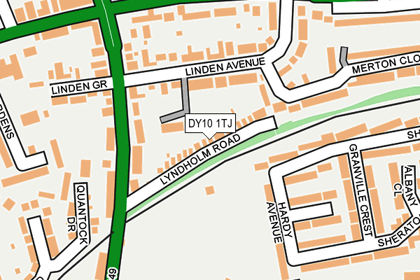 DY10 1TJ map - OS OpenMap – Local (Ordnance Survey)