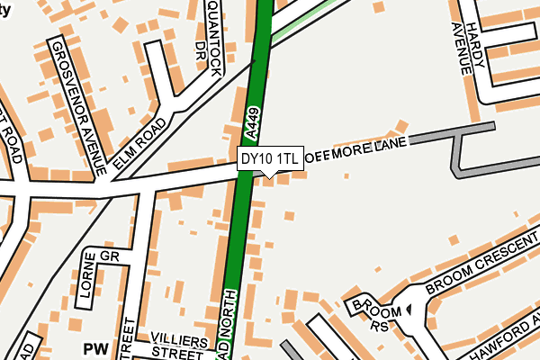 DY10 1TL map - OS OpenMap – Local (Ordnance Survey)