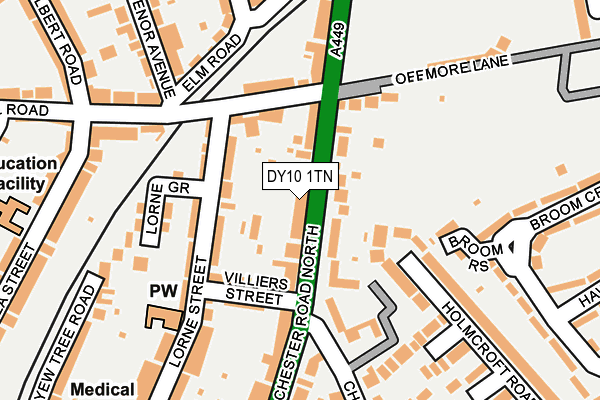 DY10 1TN map - OS OpenMap – Local (Ordnance Survey)