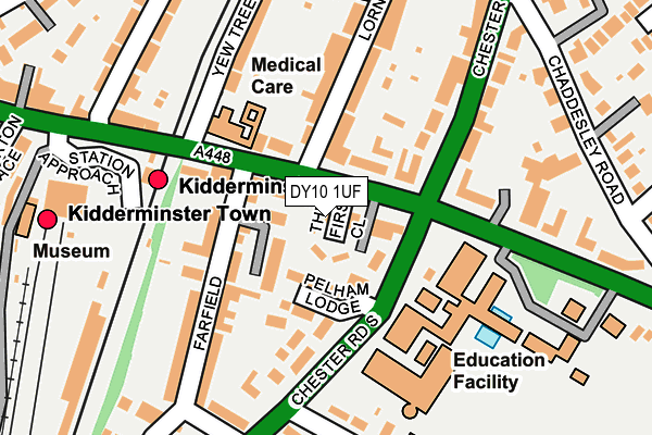 DY10 1UF map - OS OpenMap – Local (Ordnance Survey)