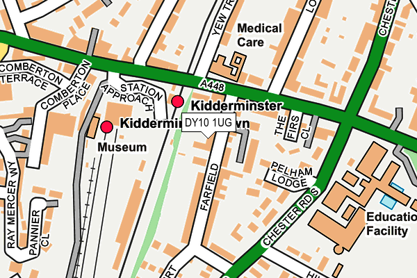 DY10 1UG map - OS OpenMap – Local (Ordnance Survey)