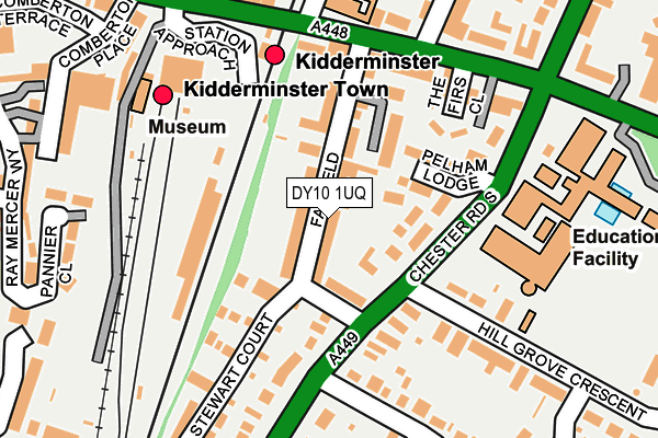 DY10 1UQ map - OS OpenMap – Local (Ordnance Survey)