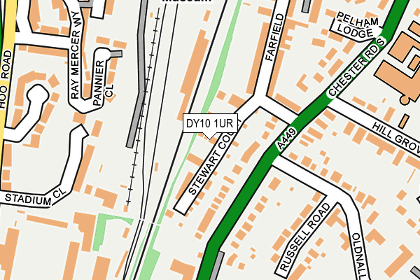 DY10 1UR map - OS OpenMap – Local (Ordnance Survey)