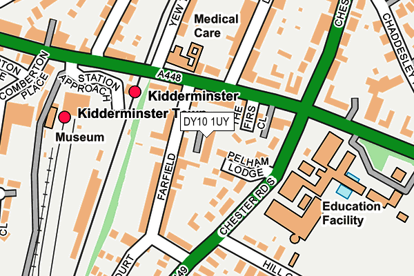 DY10 1UY map - OS OpenMap – Local (Ordnance Survey)