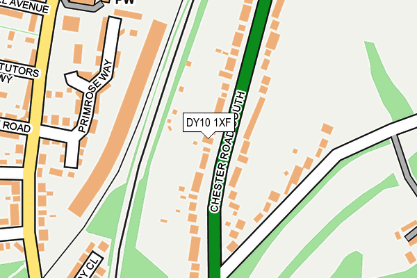 DY10 1XF map - OS OpenMap – Local (Ordnance Survey)