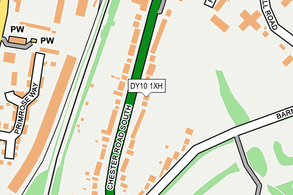 DY10 1XH map - OS OpenMap – Local (Ordnance Survey)