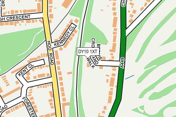 DY10 1XT map - OS OpenMap – Local (Ordnance Survey)