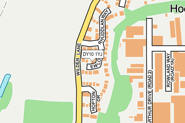 DY10 1YJ map - OS OpenMap – Local (Ordnance Survey)