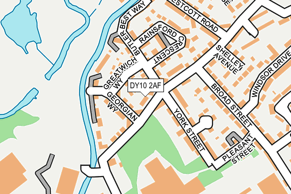 DY10 2AF map - OS OpenMap – Local (Ordnance Survey)