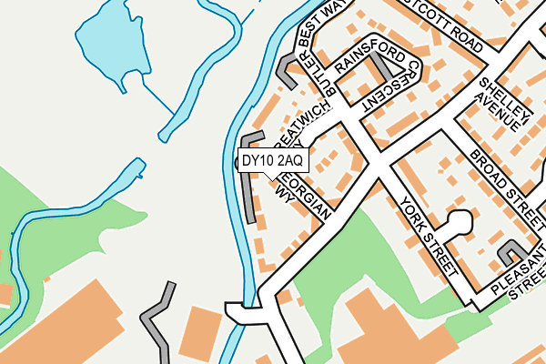 DY10 2AQ map - OS OpenMap – Local (Ordnance Survey)