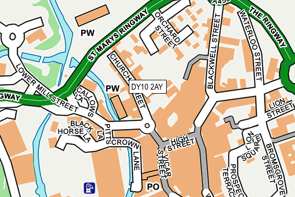 DY10 2AY map - OS OpenMap – Local (Ordnance Survey)