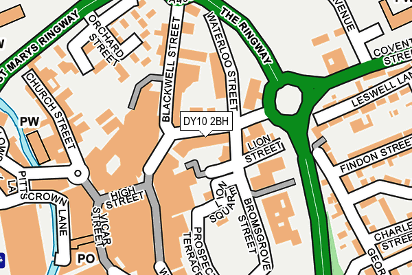 DY10 2BH map - OS OpenMap – Local (Ordnance Survey)