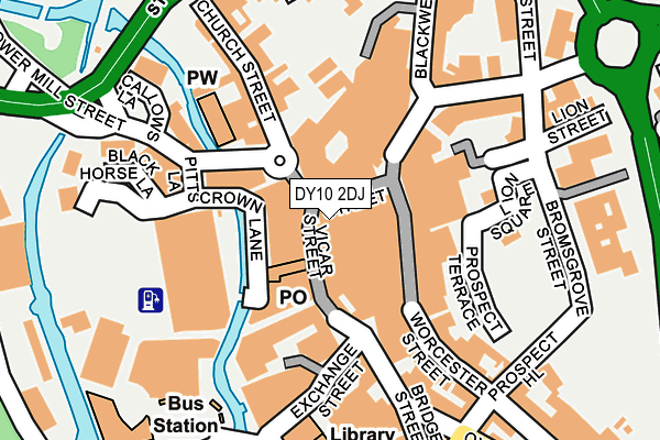 DY10 2DJ map - OS OpenMap – Local (Ordnance Survey)