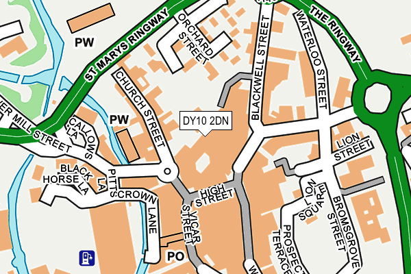 DY10 2DN map - OS OpenMap – Local (Ordnance Survey)