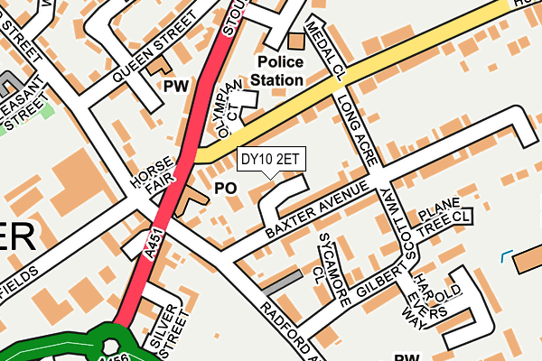 DY10 2ET map - OS OpenMap – Local (Ordnance Survey)