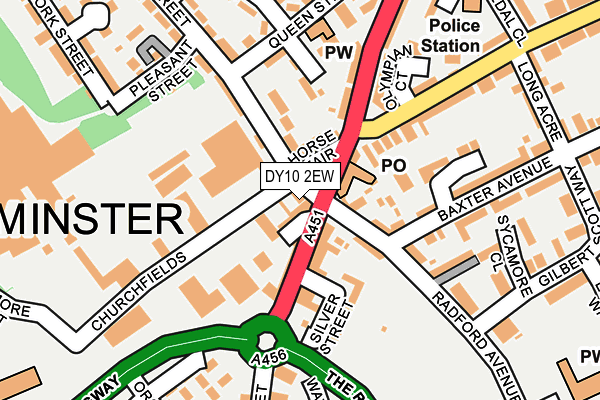 DY10 2EW map - OS OpenMap – Local (Ordnance Survey)