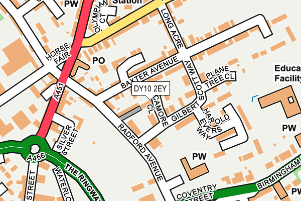 DY10 2EY map - OS OpenMap – Local (Ordnance Survey)