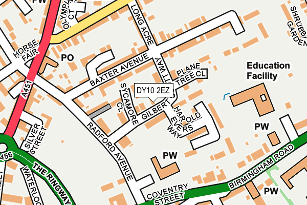 DY10 2EZ map - OS OpenMap – Local (Ordnance Survey)
