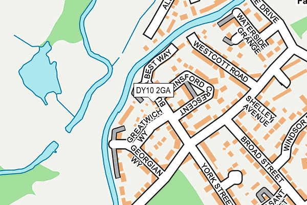 DY10 2GA map - OS OpenMap – Local (Ordnance Survey)