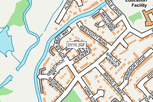 DY10 2GF map - OS OpenMap – Local (Ordnance Survey)