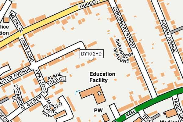 DY10 2HD map - OS OpenMap – Local (Ordnance Survey)