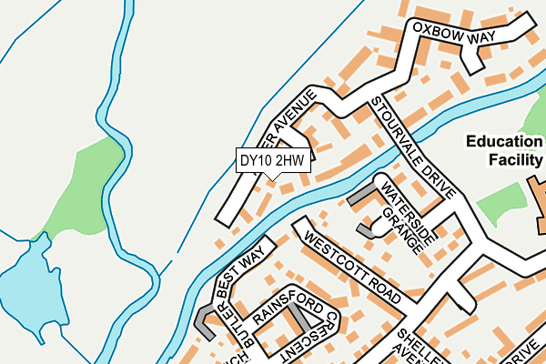 DY10 2HW map - OS OpenMap – Local (Ordnance Survey)