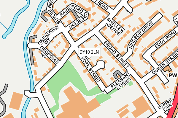 DY10 2LN map - OS OpenMap – Local (Ordnance Survey)