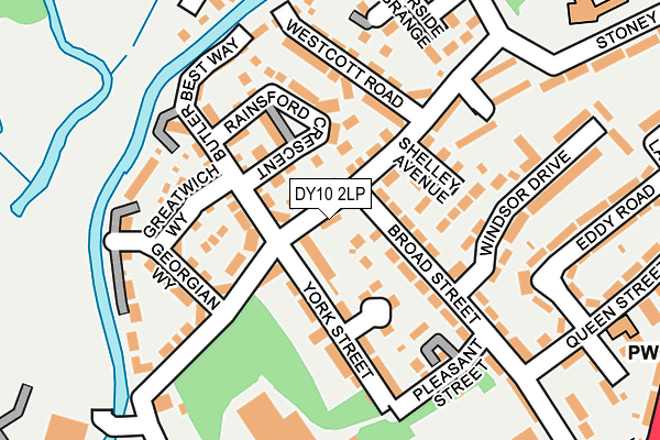 DY10 2LP map - OS OpenMap – Local (Ordnance Survey)