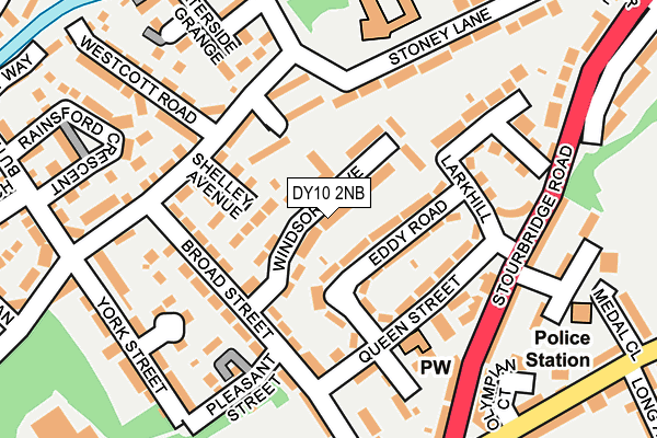 DY10 2NB map - OS OpenMap – Local (Ordnance Survey)