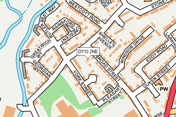 DY10 2NE map - OS OpenMap – Local (Ordnance Survey)