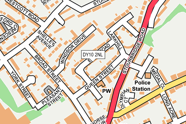 DY10 2NL map - OS OpenMap – Local (Ordnance Survey)