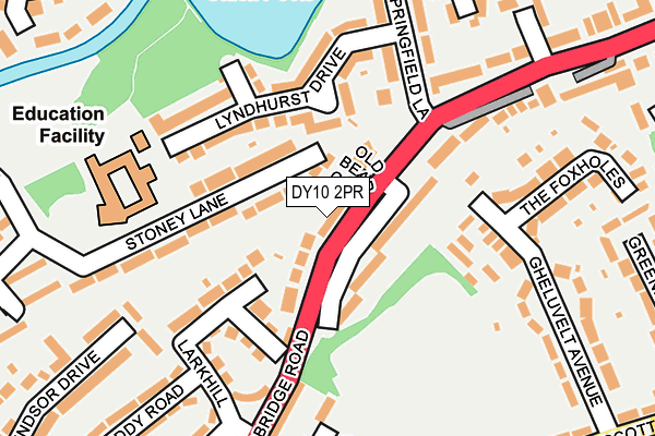 DY10 2PR map - OS OpenMap – Local (Ordnance Survey)