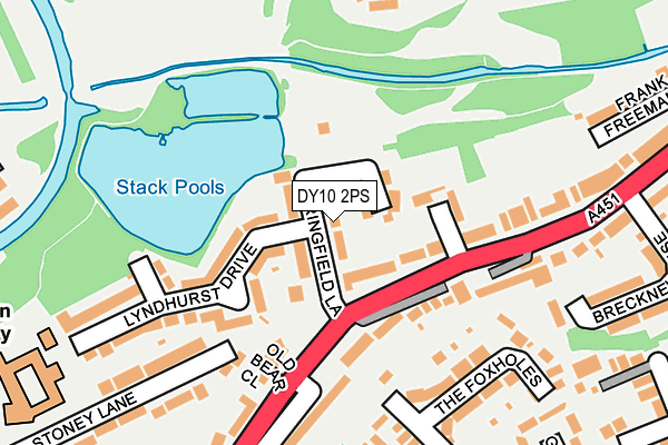 DY10 2PS map - OS OpenMap – Local (Ordnance Survey)