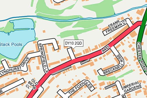 DY10 2QD map - OS OpenMap – Local (Ordnance Survey)