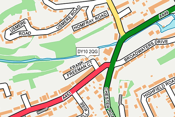 DY10 2QG map - OS OpenMap – Local (Ordnance Survey)