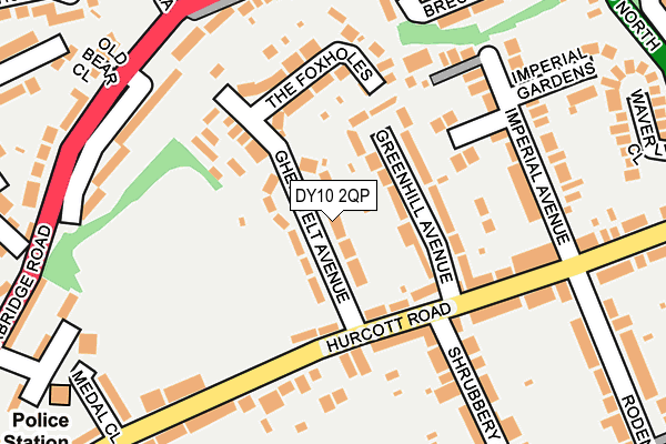 DY10 2QP map - OS OpenMap – Local (Ordnance Survey)