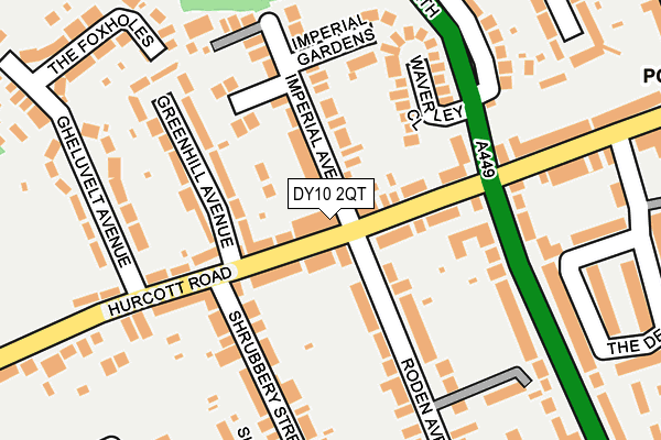 DY10 2QT map - OS OpenMap – Local (Ordnance Survey)