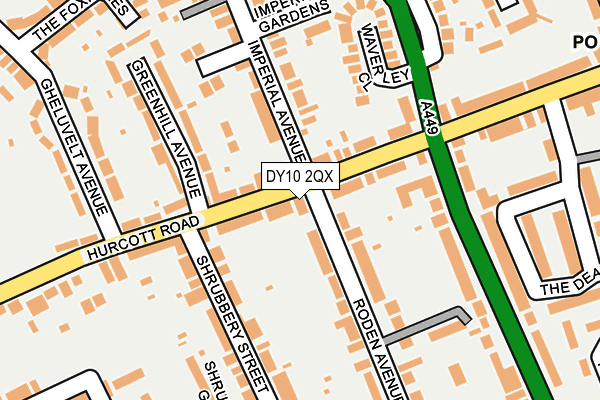 DY10 2QX map - OS OpenMap – Local (Ordnance Survey)