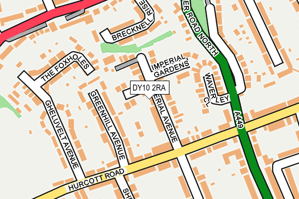 DY10 2RA map - OS OpenMap – Local (Ordnance Survey)