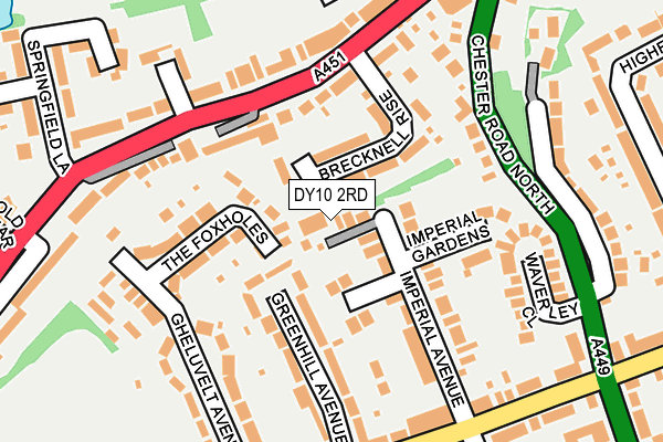 DY10 2RD map - OS OpenMap – Local (Ordnance Survey)