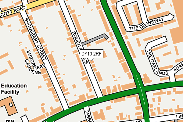 DY10 2RF map - OS OpenMap – Local (Ordnance Survey)