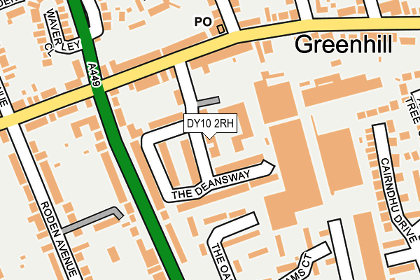 DY10 2RH map - OS OpenMap – Local (Ordnance Survey)