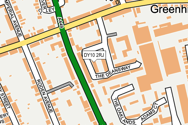 DY10 2RJ map - OS OpenMap – Local (Ordnance Survey)