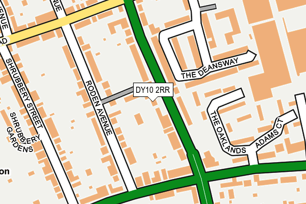 DY10 2RR map - OS OpenMap – Local (Ordnance Survey)