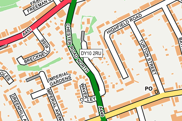 DY10 2RU map - OS OpenMap – Local (Ordnance Survey)