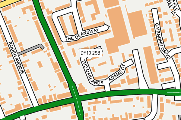 DY10 2SB map - OS OpenMap – Local (Ordnance Survey)
