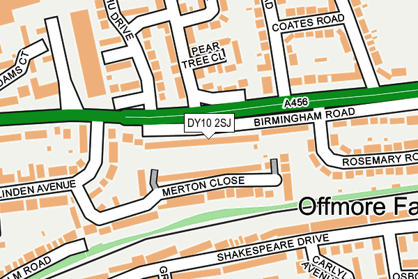 DY10 2SJ map - OS OpenMap – Local (Ordnance Survey)